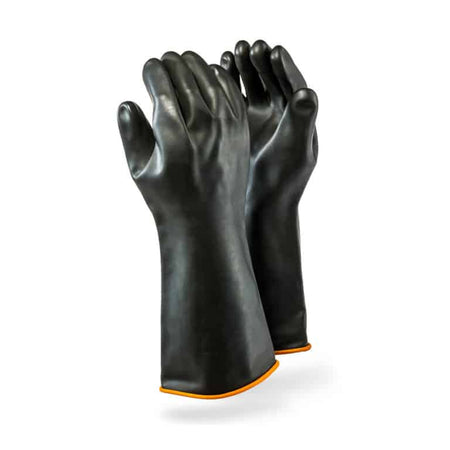 BLACK RUBBER GLOVES