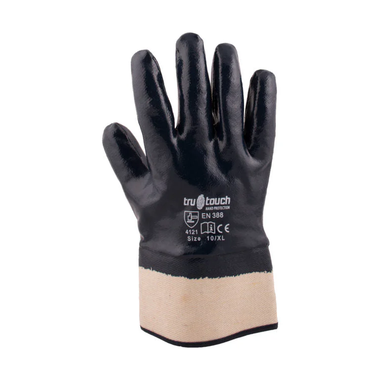 18.-Blue-Nitrile-Safety-Cuff-_Back-768x768-1 Blue Nitrile Gloves - Image 1