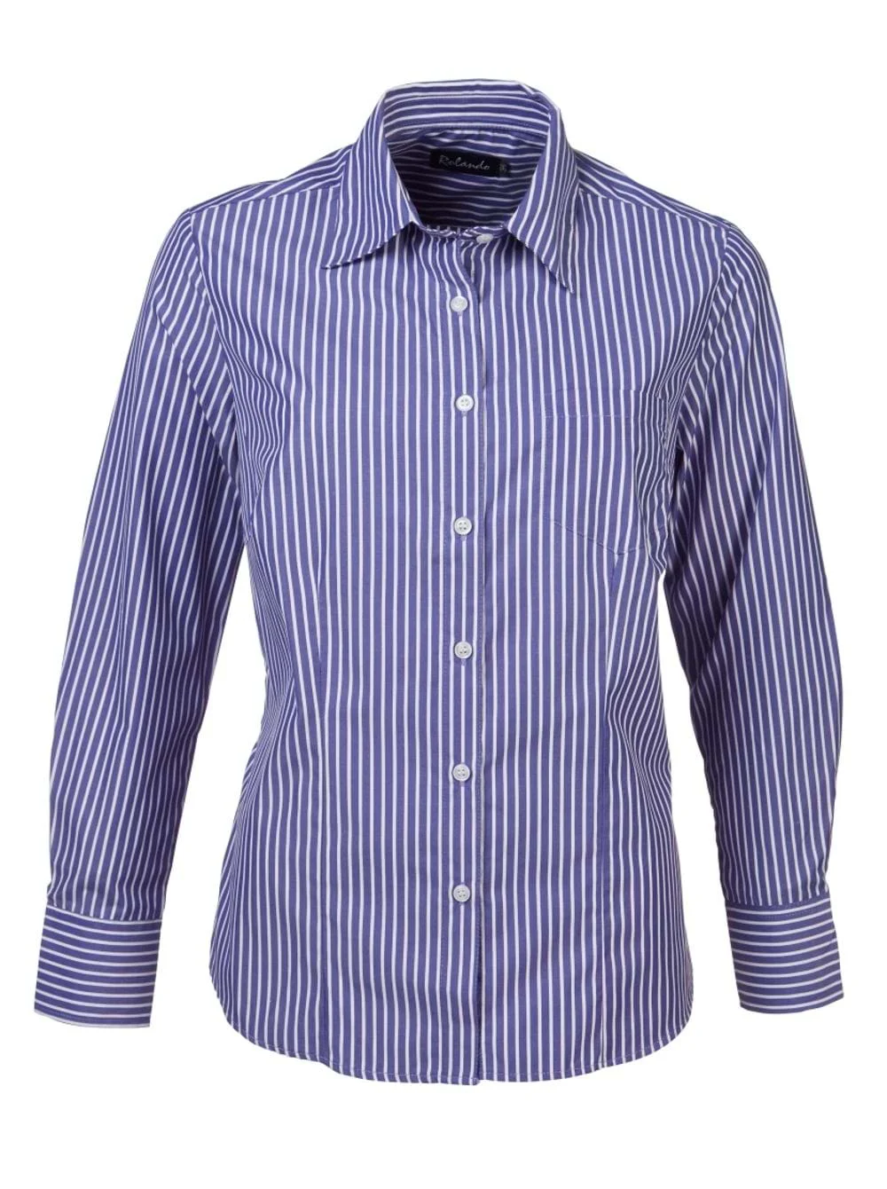 CMT-BQ2-205-BLU.jpg Wendy K205 L/S Blouse - Image 1