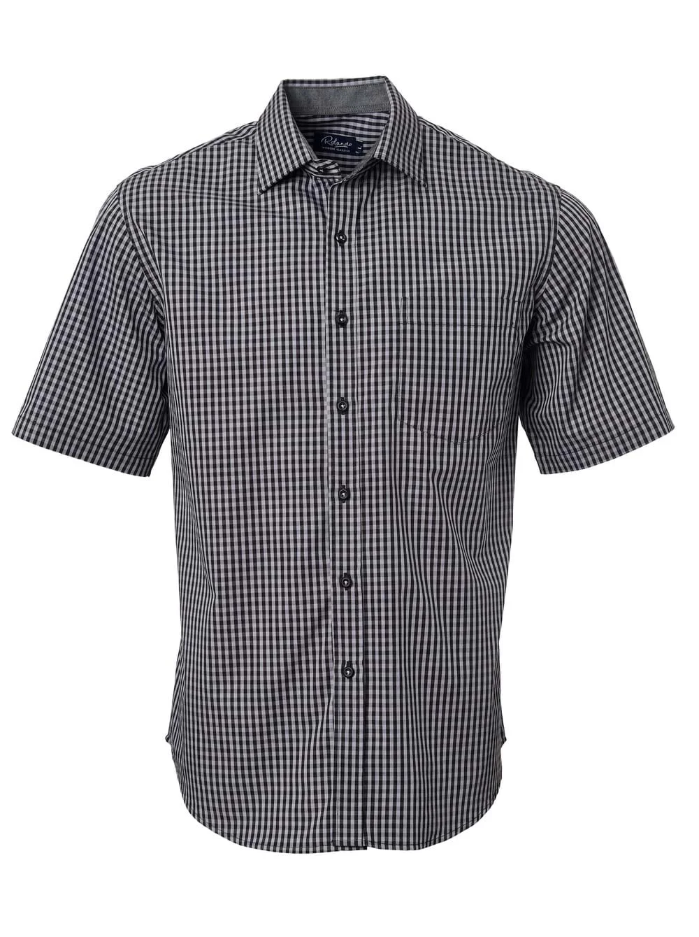 CMT-SA9-HEA-BLA.jpg Mens Heath K233 S/S Shirt - Image 1