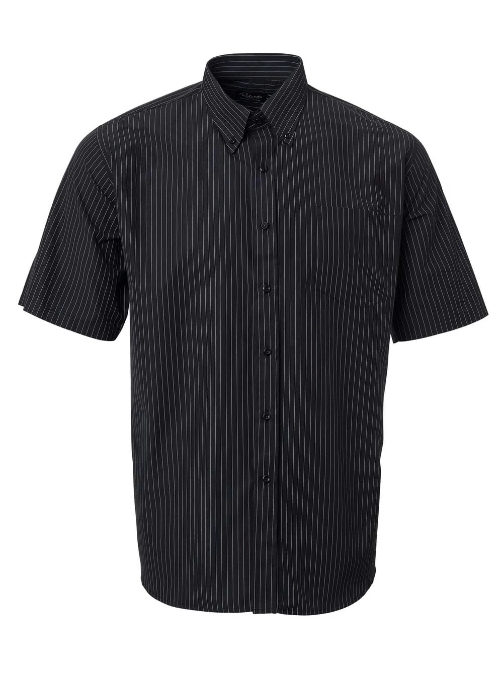 CMT-SD1-202-BLA.jpg Mens K202 Stripe S/S Shirt - Image 1