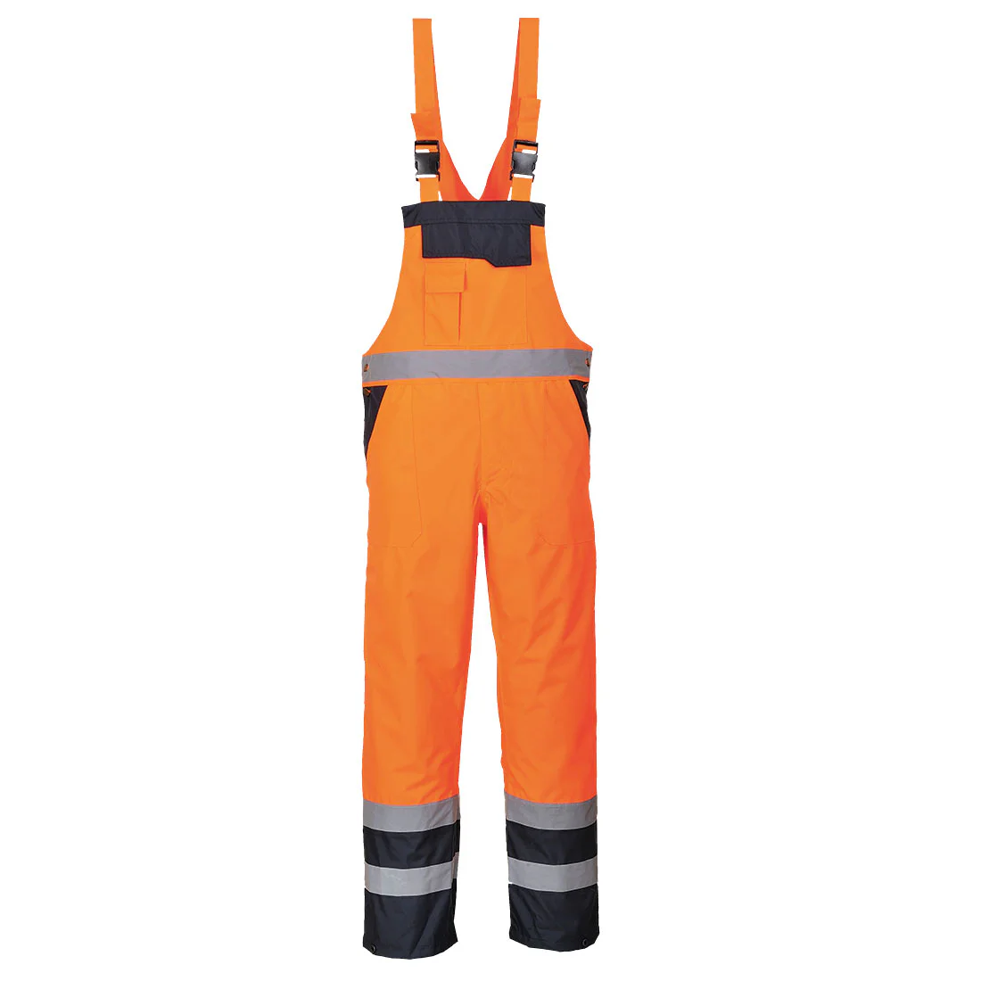 S489-Hi-Vis Contrast Winter Bib and Brace - Image 1