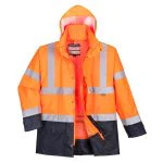 S768-Hi-Vis 5-in-1 Contrast Executive Jacket