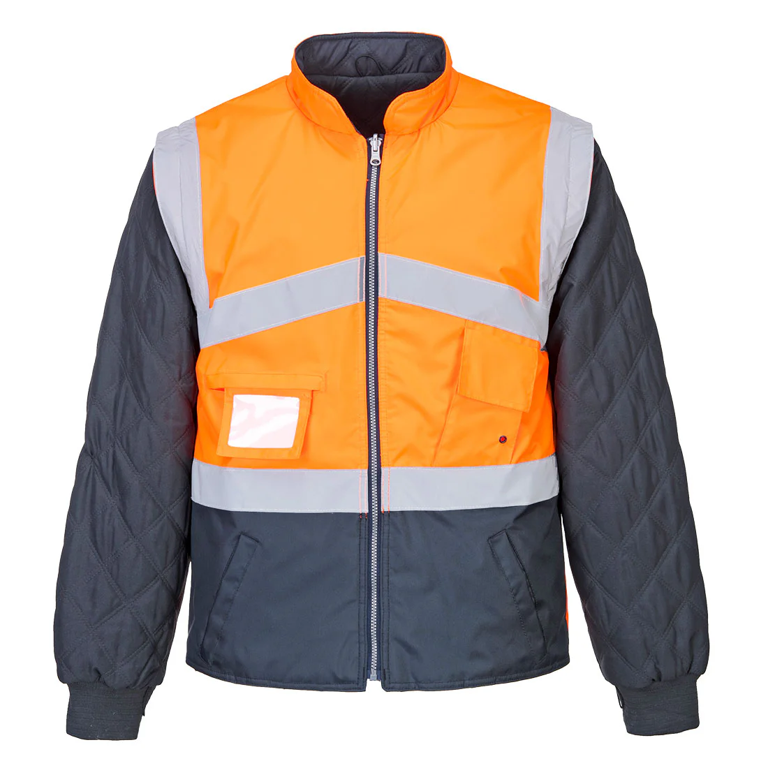 S769-Hi-Vis Breathable 2-in-1 Contrast Reversible Jacket - Image 1