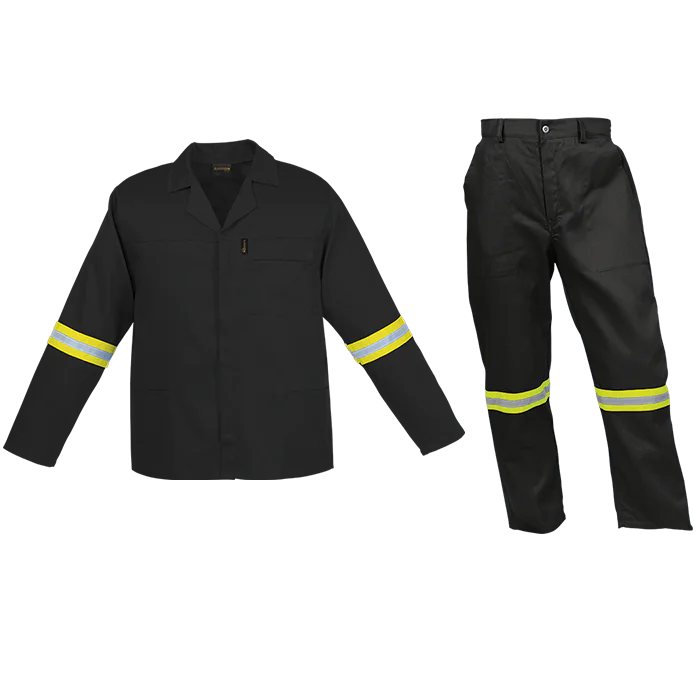 303158-black.png Conti Suit 2pce with reflective Black - Image 1