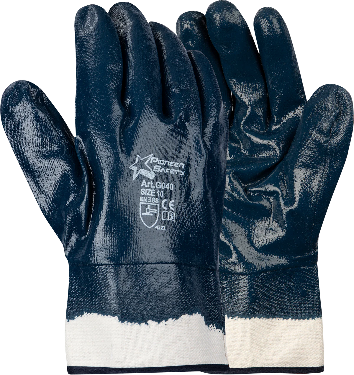 PIONEER BLUE NITRILE SAFETY CUFF - Image 1