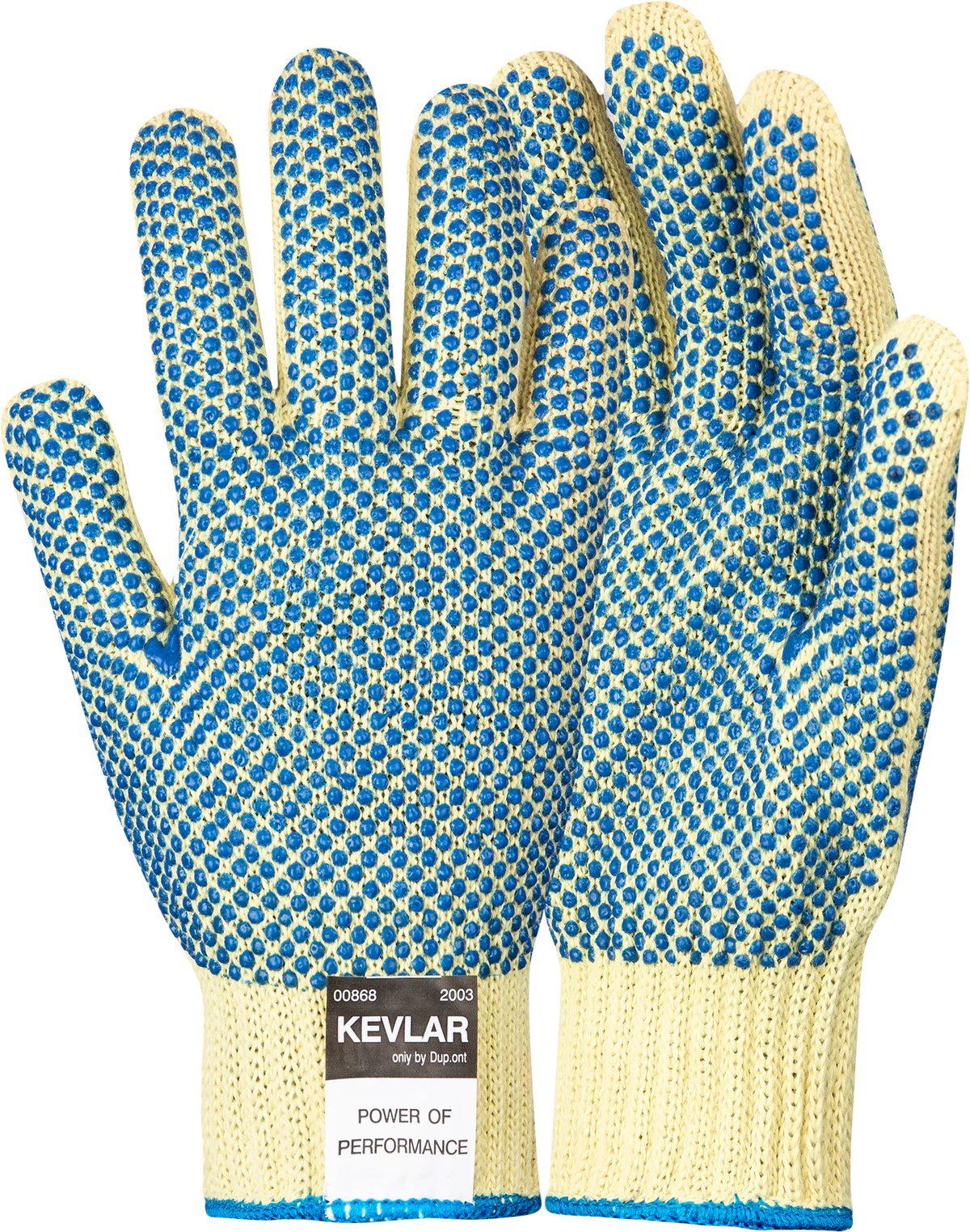 KEVLAR CROCHET DOUBLE SIDED POLKA DOT (YELLOW AND BLUE DOT) - Image 1